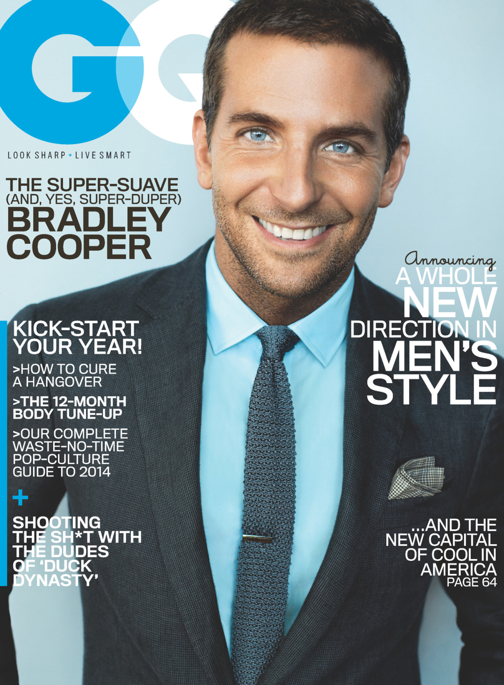... his US debut as the magazine&#39;s cover boy, Bradley Cooper looks back on his rise to A-list stardom, in the cover story written by contributor Zach Baron. - gqcv001